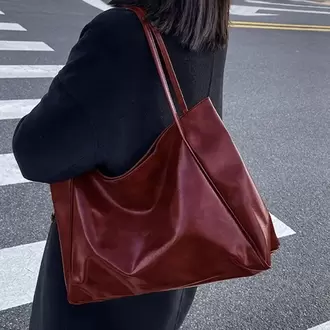 Loona Soft Model Bordo Kadın Omuz ve Kol Çantası