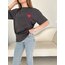 Kalp desenli oversize thsirt