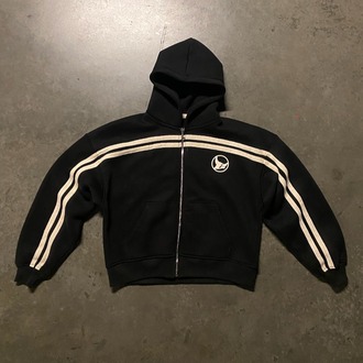 SNIFFIN LIN3S ZIP HOODIE-BLACK