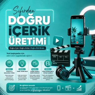 Sıfırdan Doğru İçerik Üretimi (Videolu Eğitim)