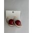 Gold Bordo Çelik Küpe