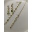 3’lü Set Gold Y Full Taşlı Bileklik&Küpe&Kolye Çelik