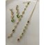 3’lü Set Gold Y Full Taşlı Bileklik&Küpe&Kolye Çelik