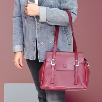 Bordo Omuz Çantası