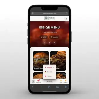 ESS QR Menu - Restoran QR Kod Menü WordPress Teması - Eklentisiz