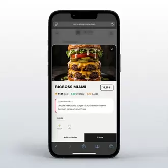 ESS QR Menu - Restoran QR Kod Menü WordPress Teması - Eklentisiz