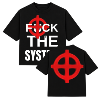 SYSTEM Black T-shirt
