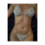 Taşlı Su Yolu Stylish El Yapımı Giyilebilir Vücut Takısı Kristal Taşlı Bikini