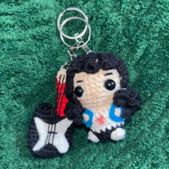 Eddie Ve Gitar Anahtarlık