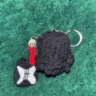 Eddie Ve Gitar Anahtarlık
