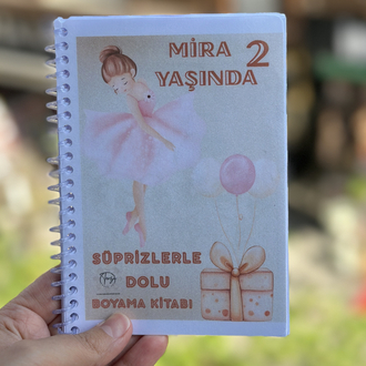 KİŞİYE ÖZEL HEDİYELİK BOYAMA KİTABI-OKUL ÖNCESİ ÇOCUKLAR İÇİN
