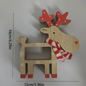 Ahşap Geyik Noel Temalı Takvim