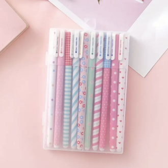1 set Çok Renkli Jel Kalem Seti