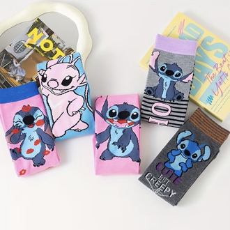 Disney Stitch Karikatür Çorap