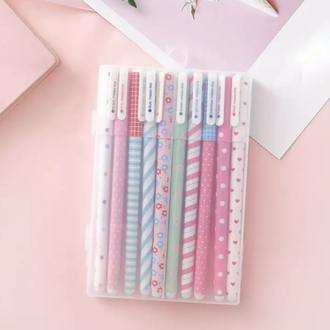 1 set Çok Renkli Jel Kalem Seti