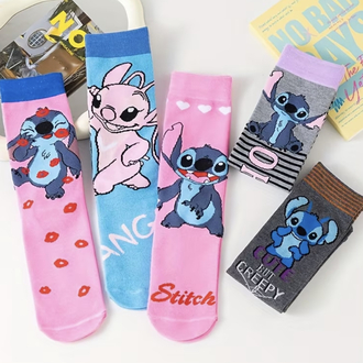 Disney Stitch Karikatür Çorap