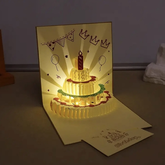 Pop-Up 3D Dogum Günü Kartları