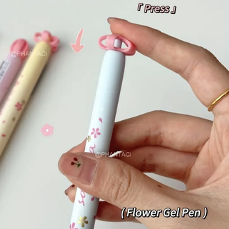 4 lü paket Kücük Kiraz Çiçeği Jel Kalem