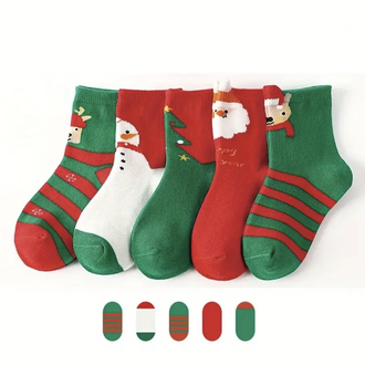 Erkek Çocuk Noel Temalı Çoraplar