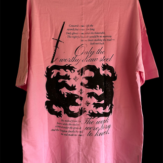Black Cat Society | Pink | Screen Print T-shirt