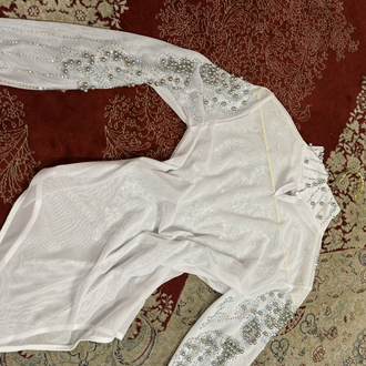 ZIMBA İŞLEMELİ BEYAZ BODYSUIT