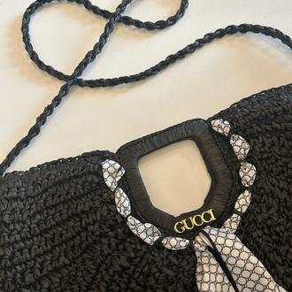 GUCCİ HASIR PLAJ ÇANTASI