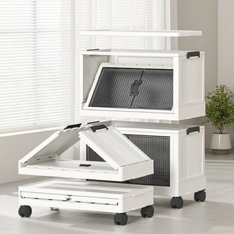 obido Lavine Fold&go 4'lü Portatif Organizer Tekerlekli Dolap Çok Amaçlı