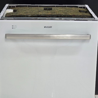SIFIRLANMIŞ ARÇELİK BEYAZ CAM ANKASTRE 8 PROGRAMLI BULAŞIK MAKİNESİ