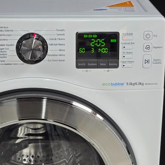 SIFIRLANMIŞ SAMSUNG ECO BUBBLE 9/6 KURUTMALI ÇAMAŞIR MAKİNESİ