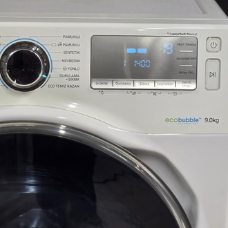 SIFIRLANMIŞ SAMSUNG ECO BUBBLE 9 KG 1400 DEVİR ÇAMAŞIR MAKİNESİ