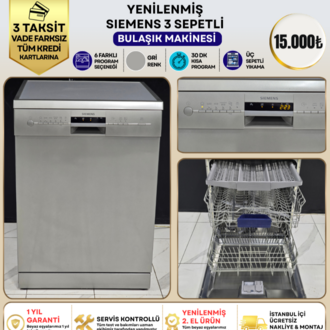 SIEMENS GRİ 6 PROGRAMLI BULAŞIK MAKİNESİ