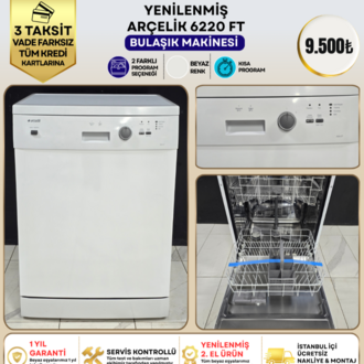 ARÇELİK 6220 FT 2 PROGRAMLI BULAŞIK MAKİNESİ