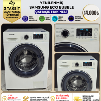 SAMSUNG ECOBUBBLE 9 KG 1200 DEVİR ÇAMAŞIR MAKİNESİ