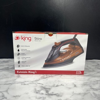 KİNG STİRO 2600W SERAMİK TABANLI BUHARLI ÜTÜ