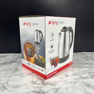 KİNG ZİENNA 1.8 LT PASLANMAZ ÇELİK GÖVDELİ KETTLE