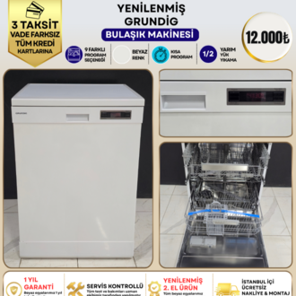 GRUNDIG 9 PROGRAMLI DİJİTAL BEYAZ BULAŞIK MAKİNESİ