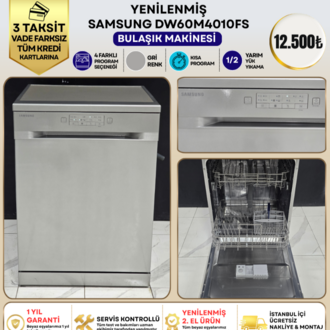 SAMSUNG DW60M4010FS 4 PROGRAMLI GRİ BULAŞIK MAKİNESİ