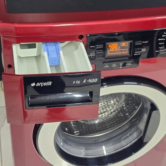 SIFIRLANMIŞ ARÇELİK BORDO 8 KG 1200 DEVİR ÇAMAŞIR MAKİNESİ