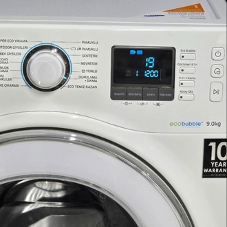 SIFIRLANMIŞ SAMSUNG ECO BUBBLE 9 KG 1200 DEVİR ÇAMAŞIR MAKİNESİ