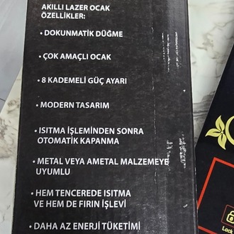 ALIPU AKILLI LAZER TEK GÖZLÜ ELEKTRİKLİ OCAK