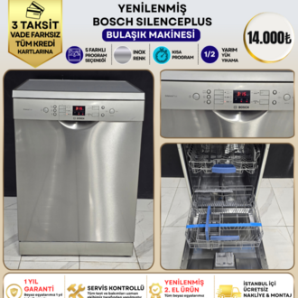BOSCH SILENCEPLUS 5 PROGRAMLI INOX BULAŞIK MAKİNESİ