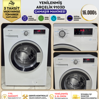 ARÇELİK 9103 D 9 KG 1000 DEVİR ÇAMAŞIR MAKİNESİ