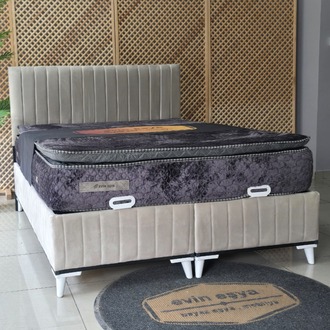 EVİN KREM 160-200 YATAK BAZA BAŞLIK SETİ