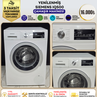 SIEMENS iQ500 9 KG 1200 DEVİR ÇAMAŞIR MAKİNESİ