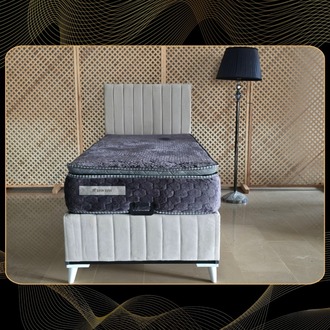 EVİN KREM 90-190 YATAK BAZA BAŞLIK SETİ