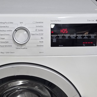 SIFIRLANMIŞ BOSCH SERİ 6 8 KG 1200 DEVİR ÇAMAŞIR MAKİNESİ