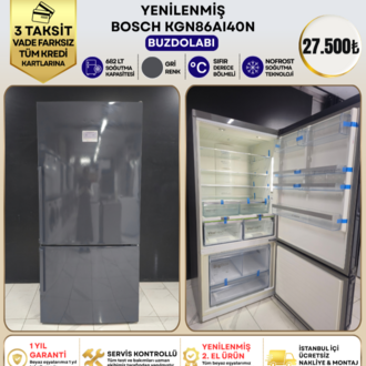 BOSCH KGN86AI40N GRİ 682 LT KOMBİ NO-FROST BUZDOLABI