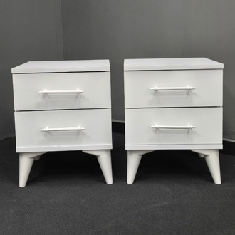 SİTİL WHITE 2 ADET KOMODİN