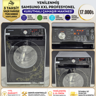 SAMSUNG XXL PROFESYONEL 12 KG/7 KG KURUTMALI ÇAMAŞIR MAKİNESİ