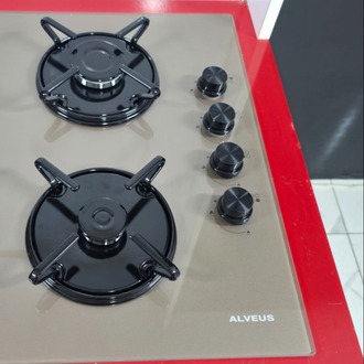 ALVEUS KAHVRENGİ CAM ANKASTRE ÇAKMAKLI GAZ EMNİYETLİ OCAK